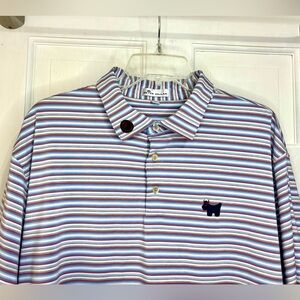 Scotty Cameron Peter Millar Junkyard Dog Circle T Striped Polo Shirt XL Tour